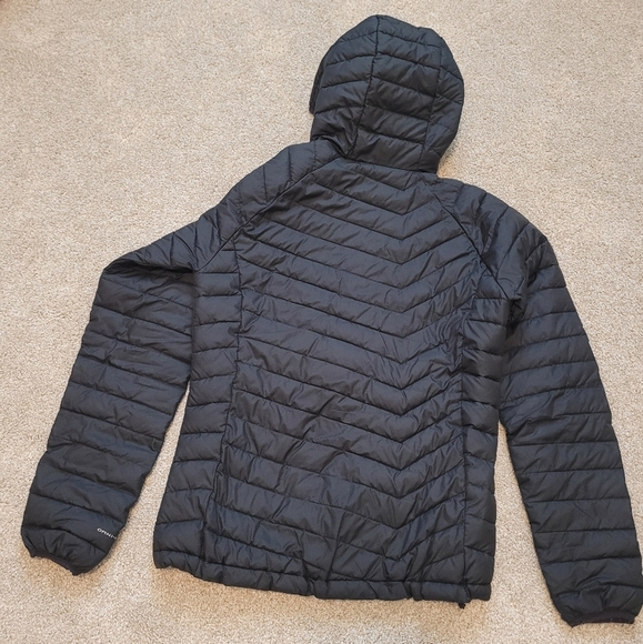 Columbia Womens Powder Lite Omni-Heat Black Hooded Zip Up Jacket Size Medium - Picture 8 of 8